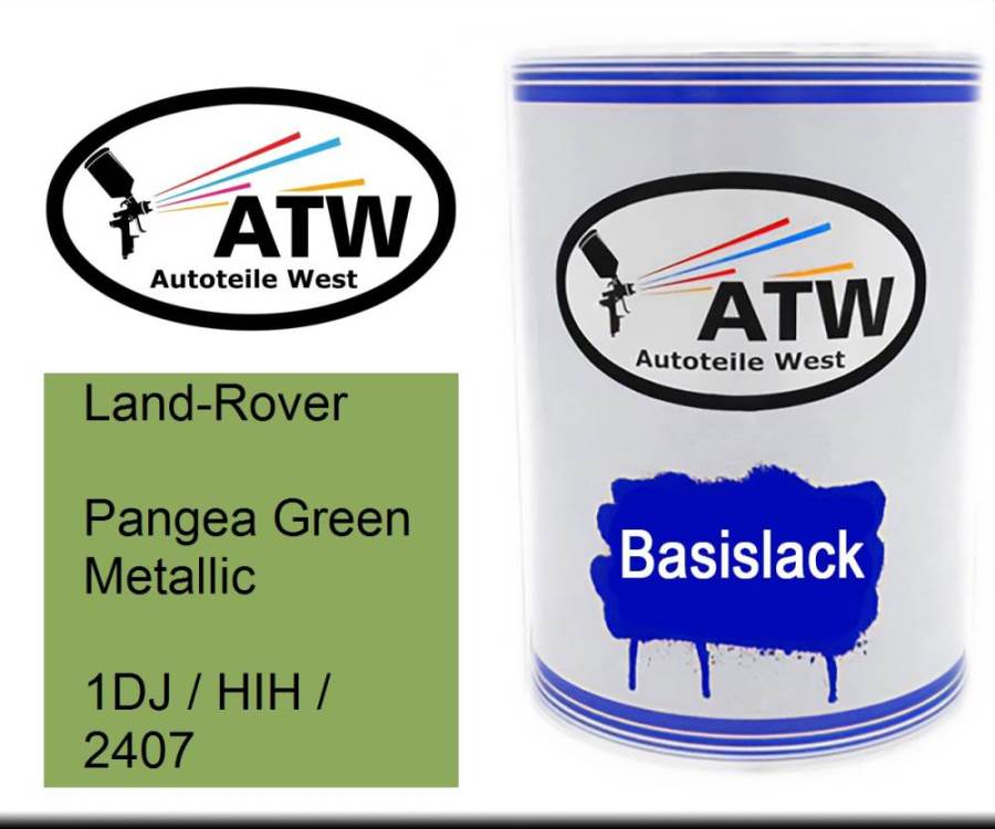Land-Rover, Pangea Green Metallic, 1DJ / HIH / 2407: 500ml Lackdose, von ATW Autoteile West.
